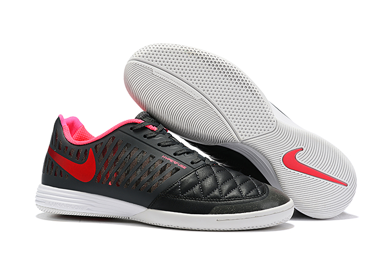 Nike Lunar Gato II IC Black Red 580456-080 - Premium Indoor Soccer Shoes