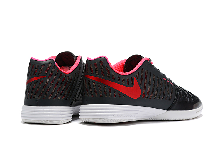 Nike Lunar Gato II IC Black Red 580456-080 - Premium Indoor Soccer Shoes