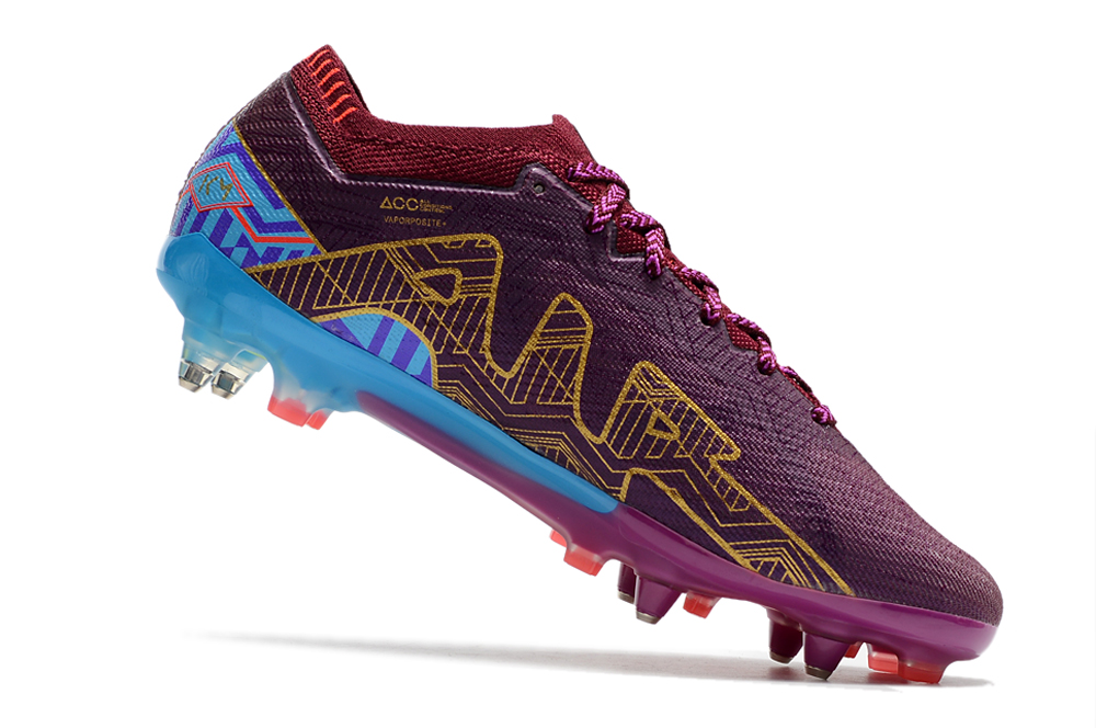 Nike Air Zoom Mercurial Vapor 15 Elite SG-Pro Anti-Clog KM - Dark Beetroot Metallic Vivid Gold | Fast and Grippy Soccer Cleats Nike Air Zoom Mercurial Vapor 15 Elite SG-Pro Anti-Clog KM - Dark Beetroot Metallic Vivid Gold | Fast and Grippy Soccer Cleats