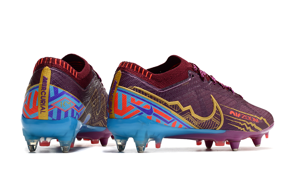 Nike Air Zoom Mercurial Vapor 15 Elite SG-Pro Anti-Clog KM - Dark Beetroot Metallic Vivid Gold | Fast and Grippy Soccer Cleats Nike Air Zoom Mercurial Vapor 15 Elite SG-Pro Anti-Clog KM - Dark Beetroot Metallic Vivid Gold | Fast and Grippy Soccer Cleats