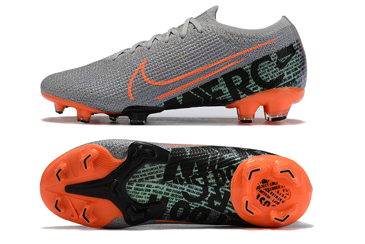 Nike Mercurial Vapor 13 Elite FG - Gray/Orange/Black | High-performance Soccer Cleats Nike Mercurial Vapor 13 Elite FG - Gray/Orange/Black | High-performance Soccer Cleats