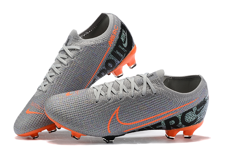 Nike Mercurial Vapor 13 Elite FG - Gray/Orange/Black | High-performance Soccer Cleats Nike Mercurial Vapor 13 Elite FG - Gray/Orange/Black | High-performance Soccer Cleats