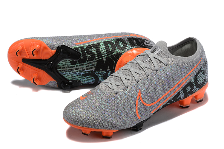 Nike Mercurial Vapor 13 Elite FG - Gray/Orange/Black | High-performance Soccer Cleats Nike Mercurial Vapor 13 Elite FG - Gray/Orange/Black | High-performance Soccer Cleats