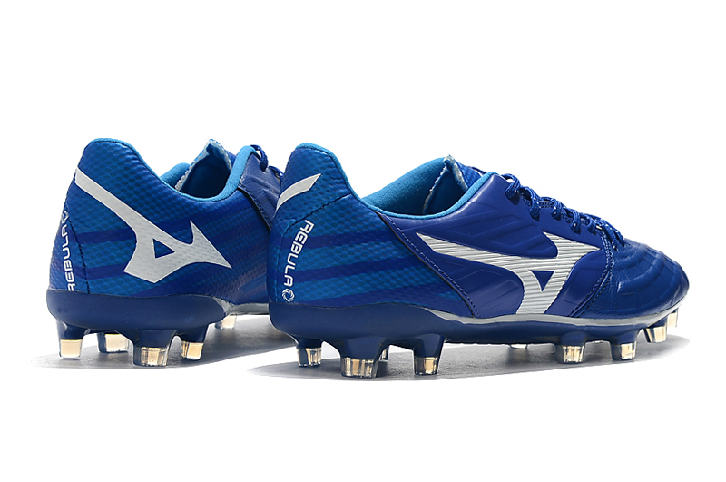Mizuno Rebula V3 FG Blue White Football Boots - Ultimate Performance Footwear