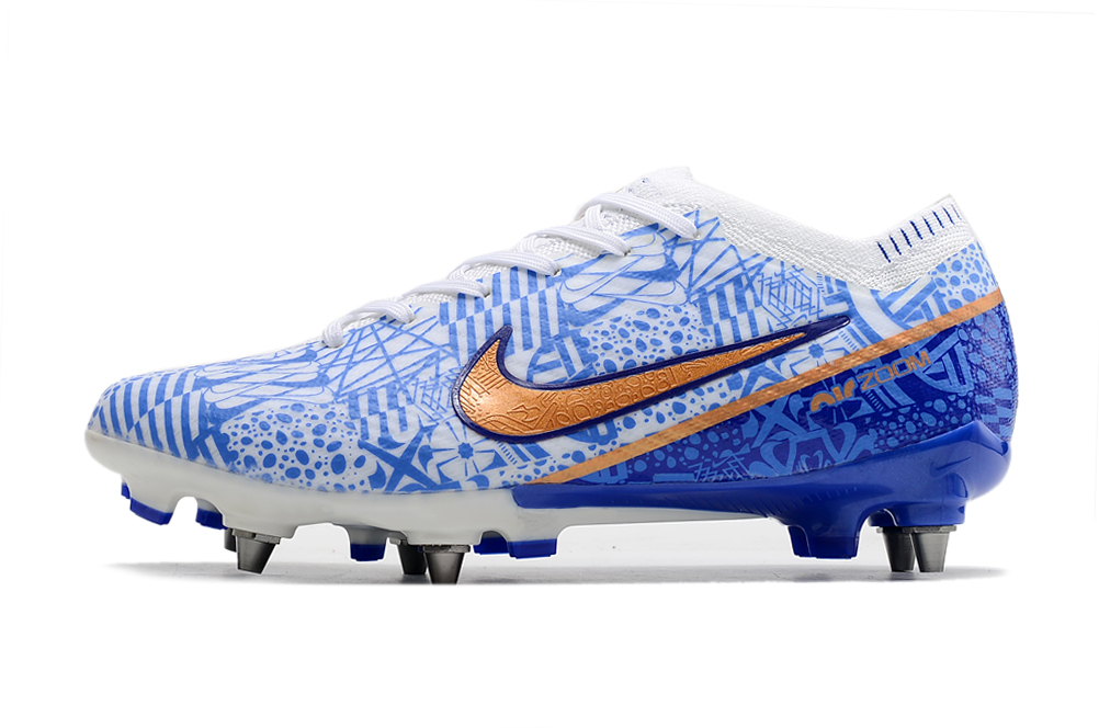 Nike Air Zoom Mercurial Vapor 15 Elite SG-Pro CR7 - White Metallic Copper Concord | Latest CR7 Soccer Cleats
