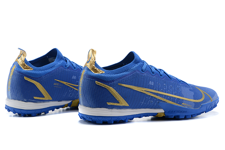 Nike Mercurial Vapor 14 Elite TF Blue Gold - Superior Performance on Turf Nike Mercurial Vapor 14 Elite TF Blue Gold - Superior Performance on Turf