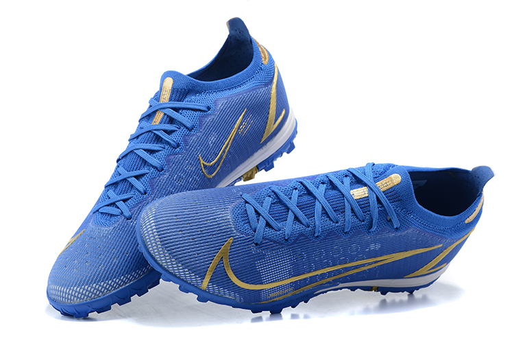 Nike Mercurial Vapor 14 Elite TF Blue Gold - Superior Performance on Turf Nike Mercurial Vapor 14 Elite TF Blue Gold - Superior Performance on Turf