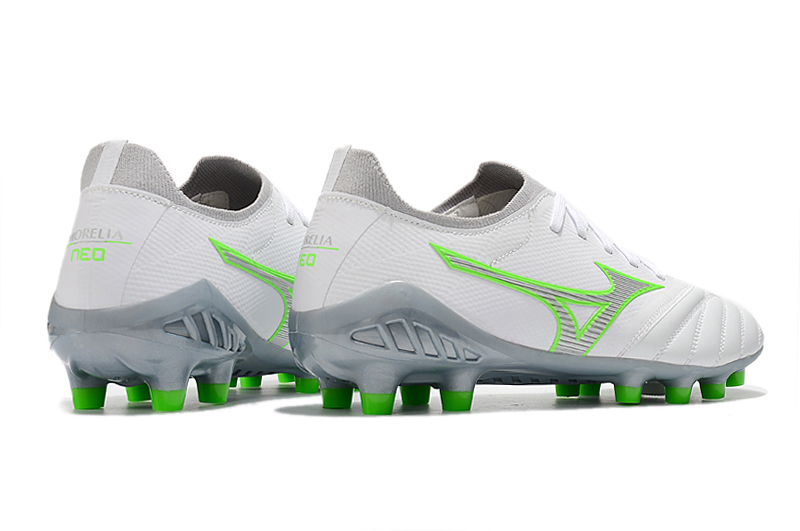 Mizuno Morelia Neo III Japan White Green - Premium Soccer Cleats Mizuno Morelia Neo III Japan White Green - Premium Soccer Cleats