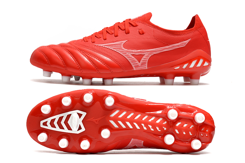 Mizuno Morelia Neo III Beta Japan FG Soccer Cleats High Risk Red - Lightweight and Agile Footwear Mizuno Morelia Neo III Beta Japan FG Soccer Cleats High Risk Red - Lightweight and Agile Footwear