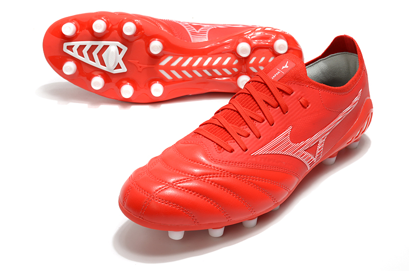 Mizuno Morelia Neo III Beta Japan FG Soccer Cleats High Risk Red - Lightweight and Agile Footwear Mizuno Morelia Neo III Beta Japan FG Soccer Cleats High Risk Red - Lightweight and Agile Footwear