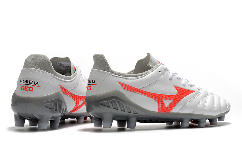 Mizuno Morelia Neo 3 FG - White/Orange/Smoke Grey Footwear | Online Store Mizuno Morelia Neo 3 FG - White/Orange/Smoke Grey Footwear | Online Store