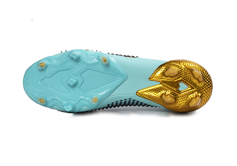 Adidas Predator Mutator 20+ FG AG Sky Tint Metallic Silver Gold - Supreme Precision Football Cleats