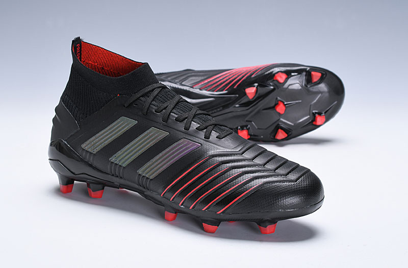 Adidas Predator 19.1 FG 'Black Active Red' BC0551 - Shop Now and Dominate the Field