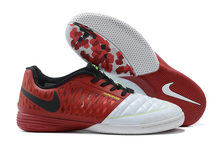 Nike Lunar Gato II IC Black Red White - Supreme Indoor Soccer Shoe