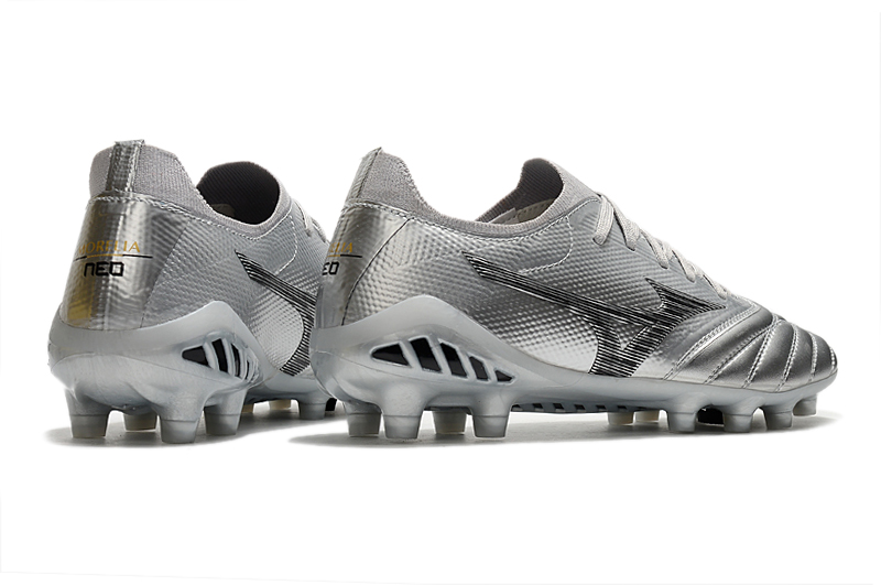 Mizuno Morelia Neo III Made in Japan FG DNA - Silver Black Cool Grey | Top Quality Football Boots Mizuno Morelia Neo III Made in Japan FG DNA - Silver Black Cool Grey | Top Quality Football Boots