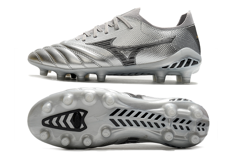 Mizuno Morelia Neo III Made in Japan FG DNA - Silver Black Cool Grey | Top Quality Football Boots Mizuno Morelia Neo III Made in Japan FG DNA - Silver Black Cool Grey | Top Quality Football Boots