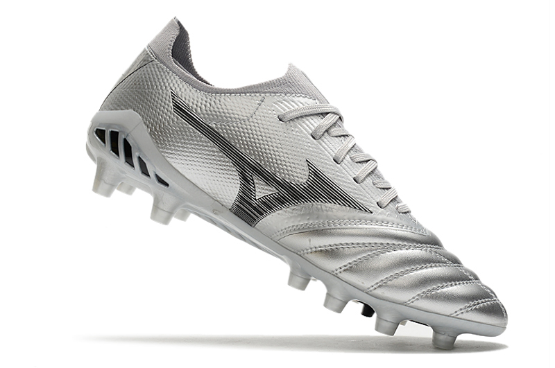 Mizuno Morelia Neo III Made in Japan FG DNA - Silver Black Cool Grey | Top Quality Football Boots Mizuno Morelia Neo III Made in Japan FG DNA - Silver Black Cool Grey | Top Quality Football Boots