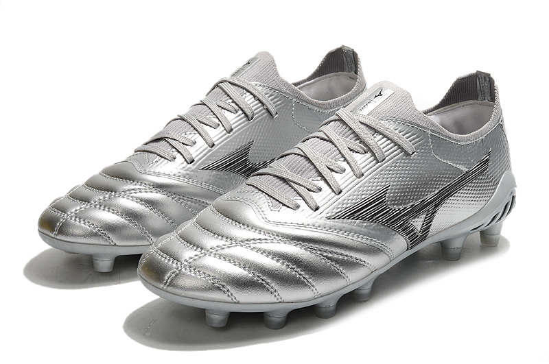 Mizuno Morelia Neo III Made in Japan FG DNA - Silver Black Cool Grey | Top Quality Football Boots Mizuno Morelia Neo III Made in Japan FG DNA - Silver Black Cool Grey | Top Quality Football Boots
