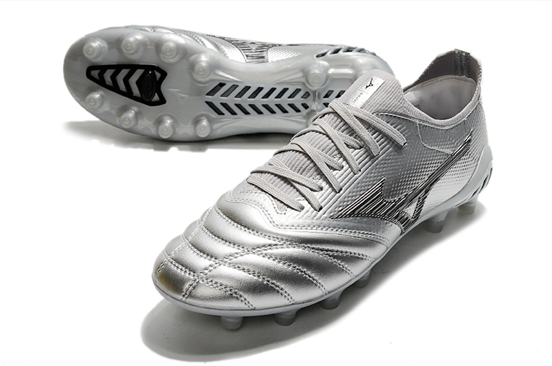 Mizuno Morelia Neo III Made in Japan FG DNA - Silver Black Cool Grey | Top Quality Football Boots Mizuno Morelia Neo III Made in Japan FG DNA - Silver Black Cool Grey | Top Quality Football Boots