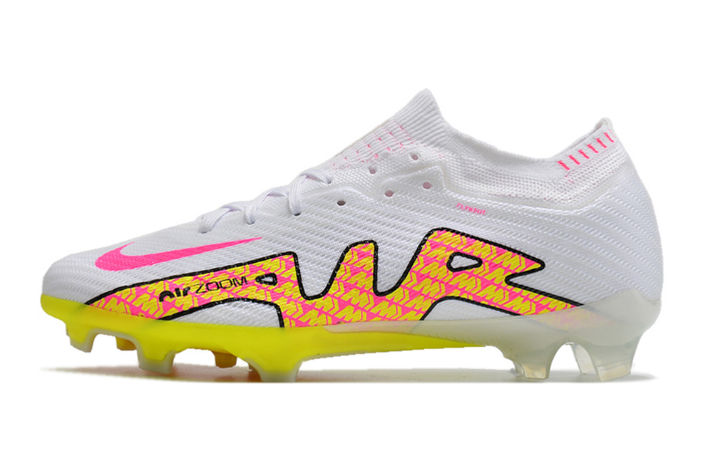 Nike Zoom Mercurial Vapor 15 Elite FG-White Pink Yellow: Lightweight Performance for Dynamic Play Nike Zoom Mercurial Vapor 15 Elite FG-White Pink Yellow: Lightweight Performance for Dynamic Play