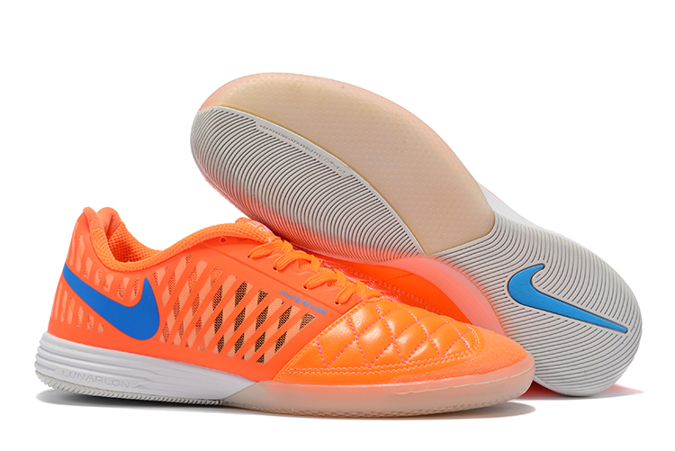 Nike Lunargato II Atomic Orange Gmm Bl-Ttl Orange 580456 848 - High-Quality Indoor Football Shoes