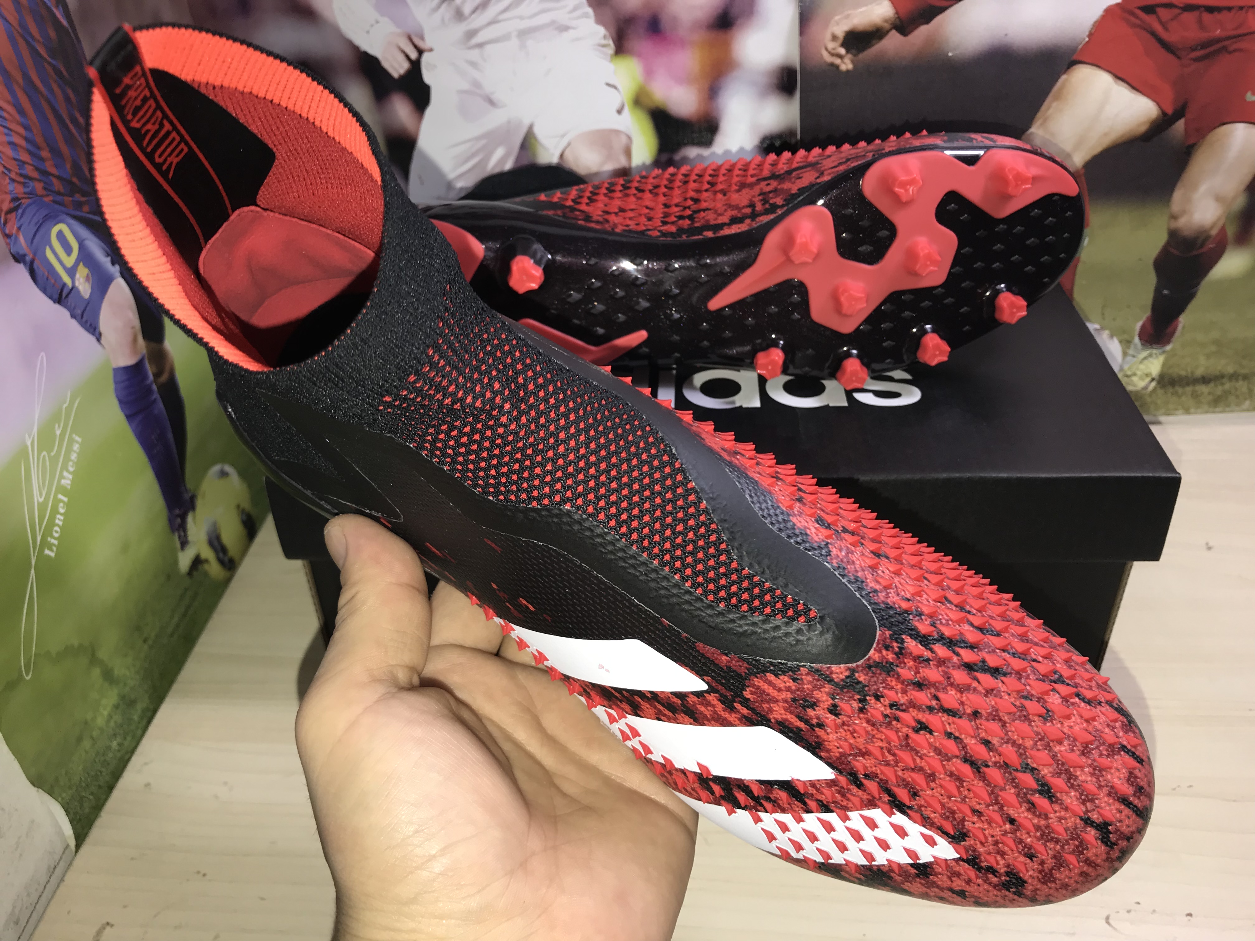 Adidas Predator Mutator 20+ Ag Core Black Cloud White Active Red FV3193 – Supreme Agility and Control
