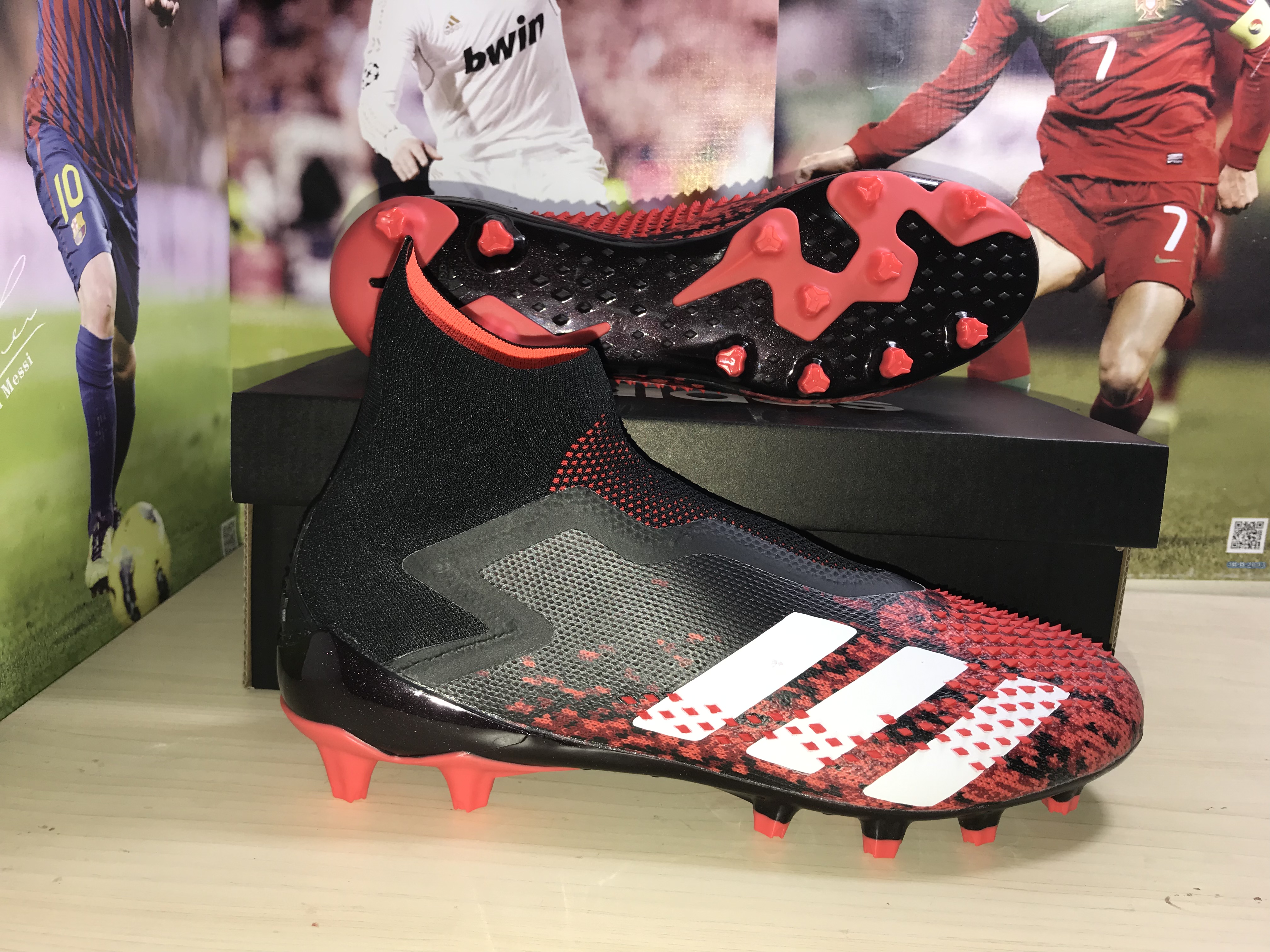 Adidas Predator Mutator 20+ Ag Core Black Cloud White Active Red FV3193 – Supreme Agility and Control
