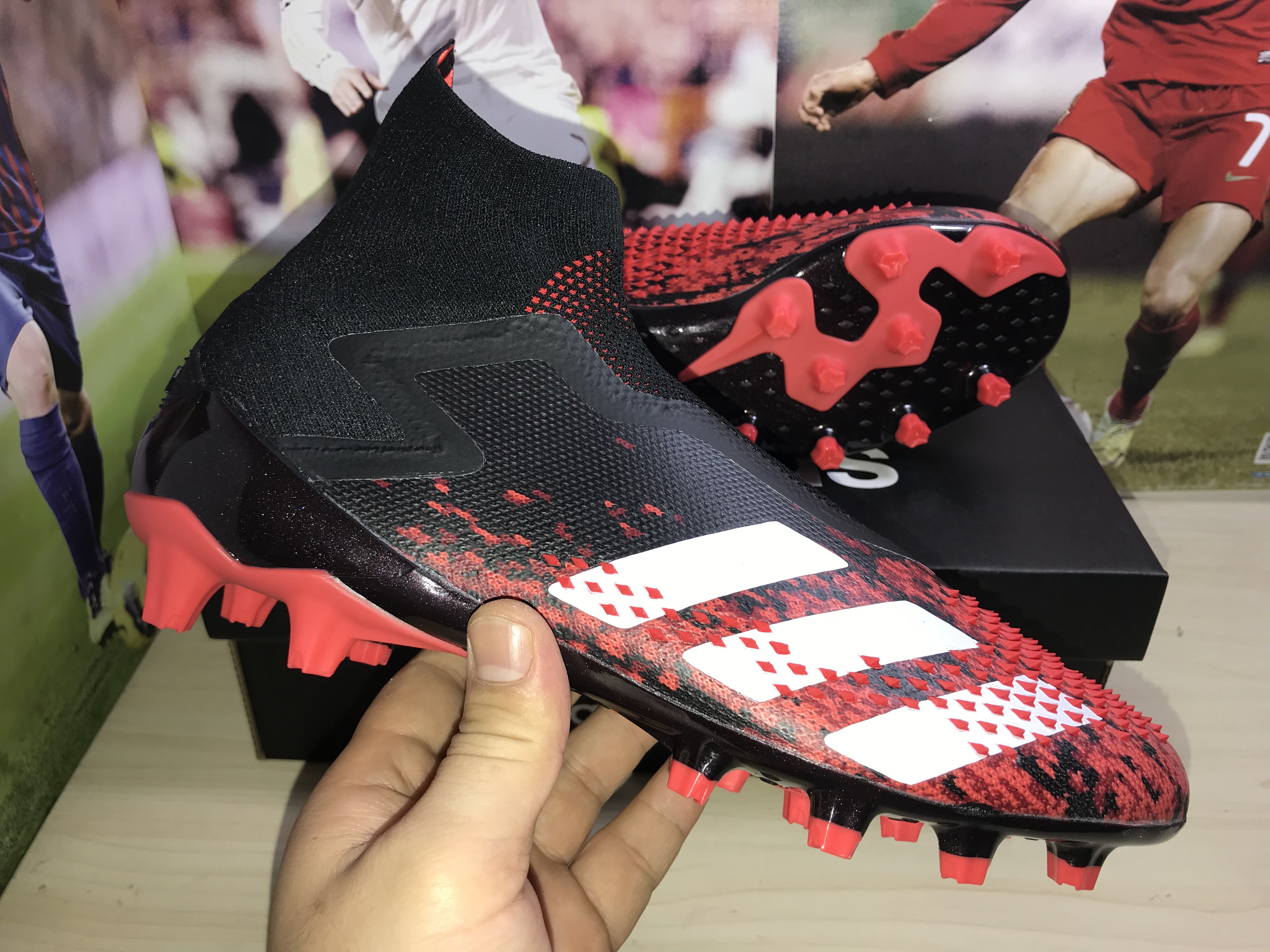 Adidas Predator Mutator 20+ Ag Core Black Cloud White Active Red FV3193 – Supreme Agility and Control