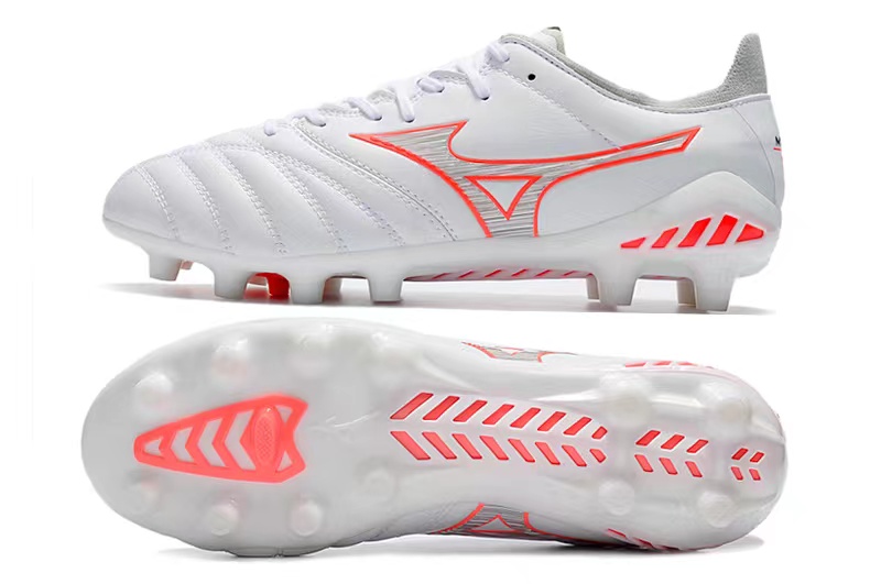 Mizuno Morelia Neo 3 FG Football Boots - White/Orange | High-Performance Cleats Mizuno Morelia Neo 3 FG Football Boots - White/Orange | High-Performance Cleats