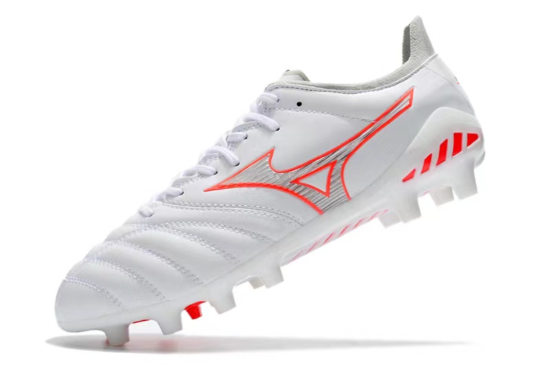 Mizuno Morelia Neo 3 FG Football Boots - White/Orange | High-Performance Cleats Mizuno Morelia Neo 3 FG Football Boots - White/Orange | High-Performance Cleats