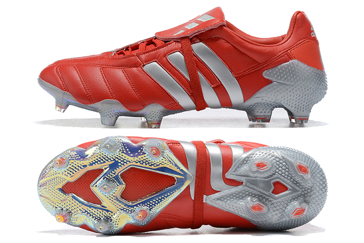 Adidas Predator Mania FG Tormentor Red Metallic Silver - Ultimate Precision and Power!