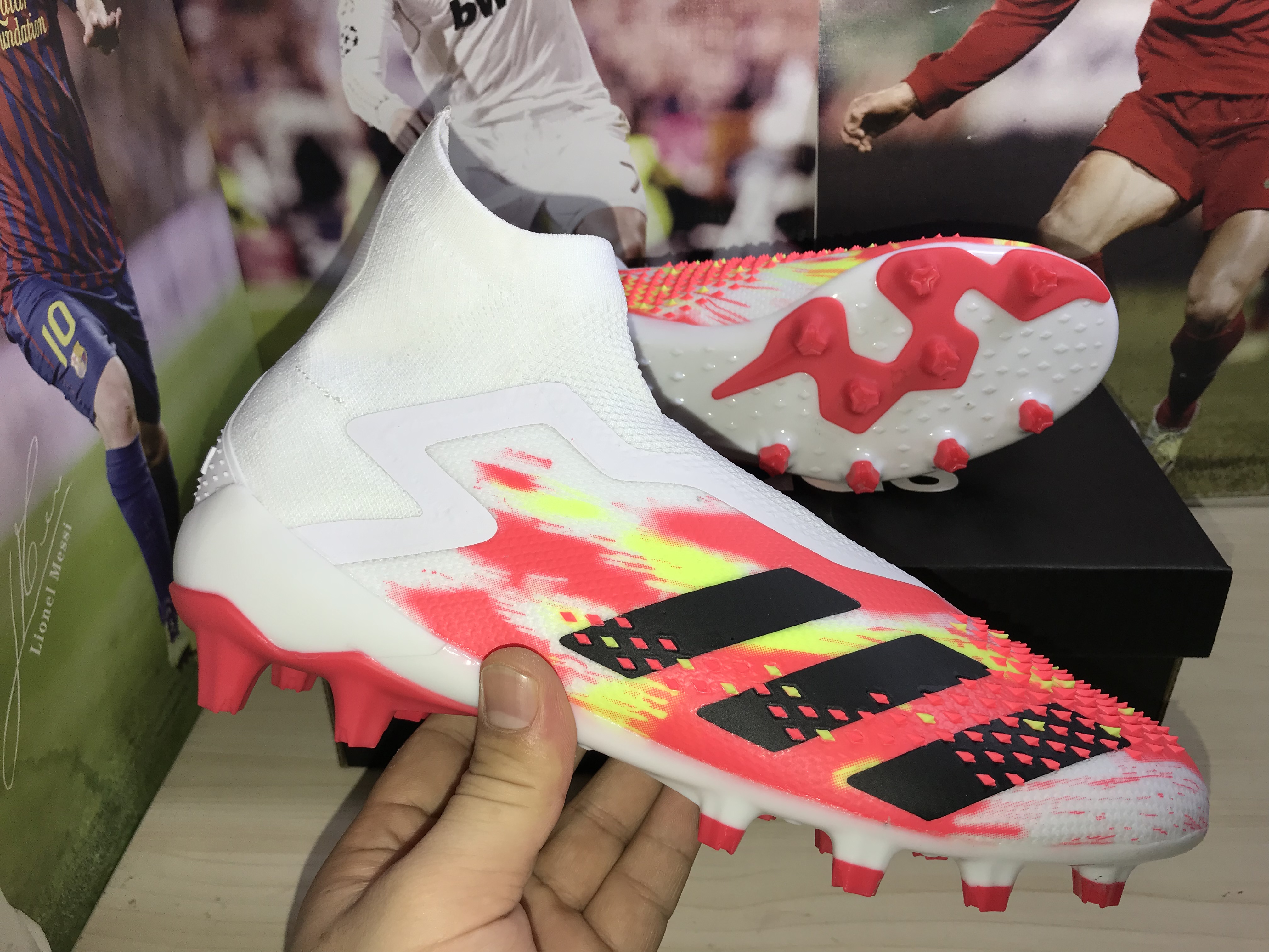 Adidas Predator Mutator 20.1 Ag 'White Core Black Pop' EG1623 - Premium Football Cleats