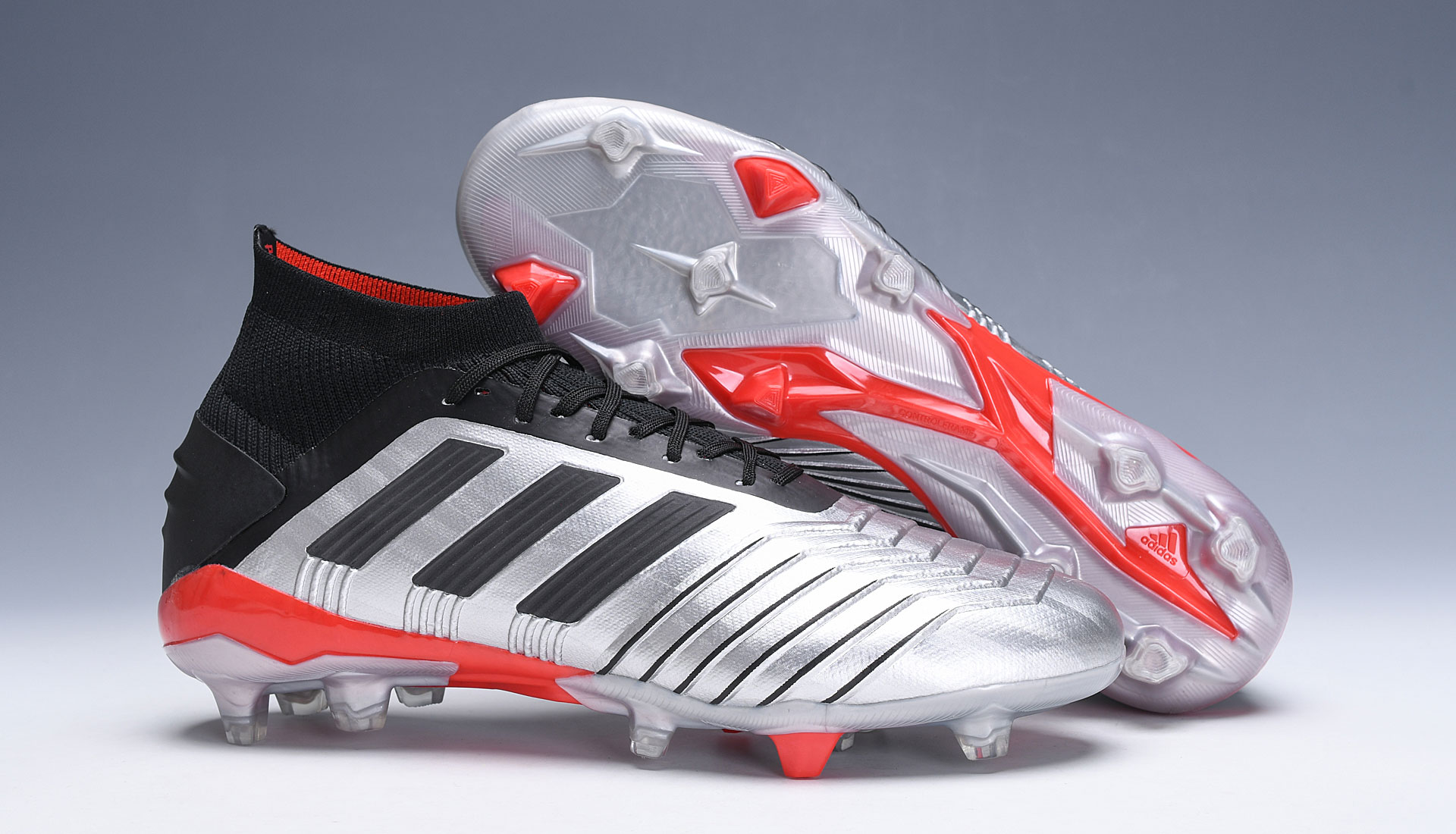 Adidas Predator 19.1 FG Men's Cleats - Silver Met/Core Black F35607 | Shop Now!