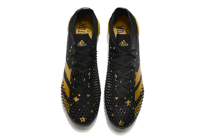 Adidas Predator Mutator 20.1 Low FG AG Core Black Gold Metallic - Supreme Precision for Footballers