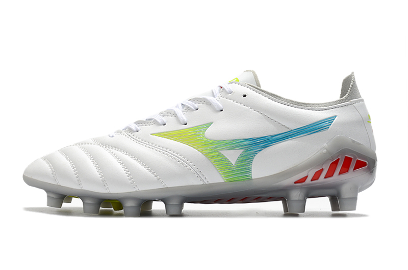 Mizuno Morelia Neo III Beta Japan FG - White Safety Yellow | Shop Now Mizuno Morelia Neo III Beta Japan FG - White Safety Yellow | Shop Now