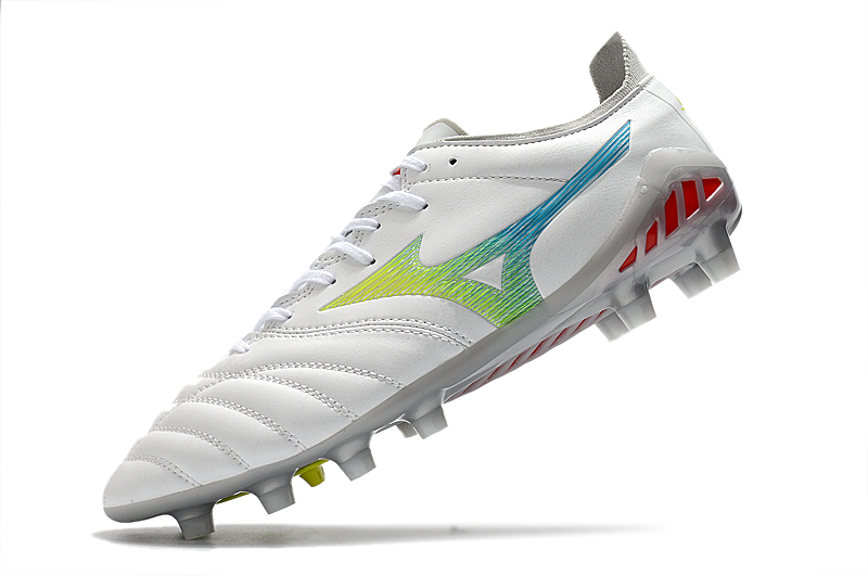 Mizuno Morelia Neo III Beta Japan FG - White Safety Yellow | Shop Now Mizuno Morelia Neo III Beta Japan FG - White Safety Yellow | Shop Now