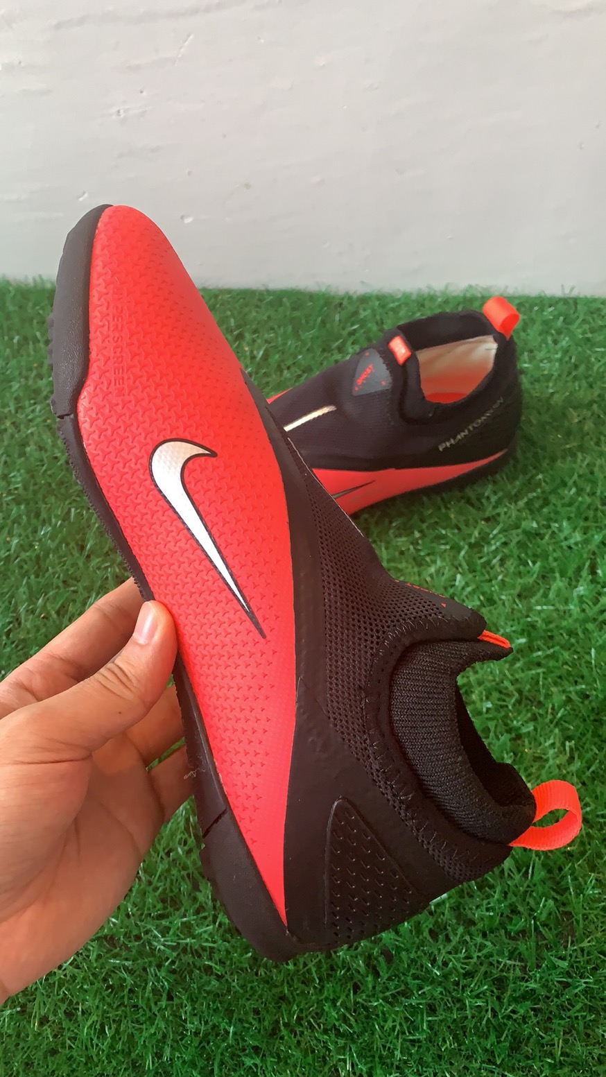 Nike React Phantom VSN 2 Pro DF TF Turf Black Red CD4174-606 | Premium Football Shoe Nike React Phantom VSN 2 Pro DF TF Turf Black Red CD4174-606 | Premium Football Shoe