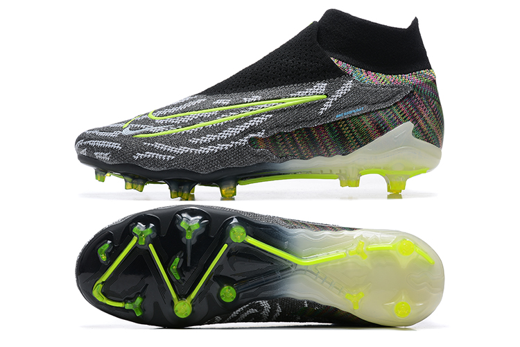 Nike Phantom GX Elite FG Black White Green - Premium Soccer Cleats for Elite Performance Nike Phantom GX Elite FG Black White Green - Premium Soccer Cleats for Elite Performance