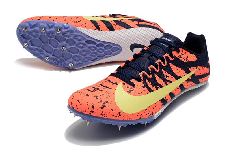 Nike Zoom Rival S 9 'Paint Splatter - Bright Mango Zitron' 907565 801 - Best Track Spikes for Enhanced Performance Nike Zoom Rival S 9 'Paint Splatter - Bright Mango Zitron' 907565 801 - Best Track Spikes for Enhanced Performance