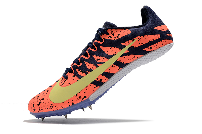 Nike Zoom Rival S 9 'Paint Splatter - Bright Mango Zitron' 907565 801 - Best Track Spikes for Enhanced Performance Nike Zoom Rival S 9 'Paint Splatter - Bright Mango Zitron' 907565 801 - Best Track Spikes for Enhanced Performance
