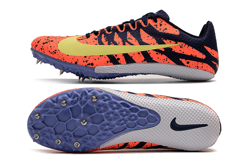 Nike Zoom Rival S 9 'Paint Splatter - Bright Mango Zitron' 907565 801 - Best Track Spikes for Enhanced Performance Nike Zoom Rival S 9 'Paint Splatter - Bright Mango Zitron' 907565 801 - Best Track Spikes for Enhanced Performance