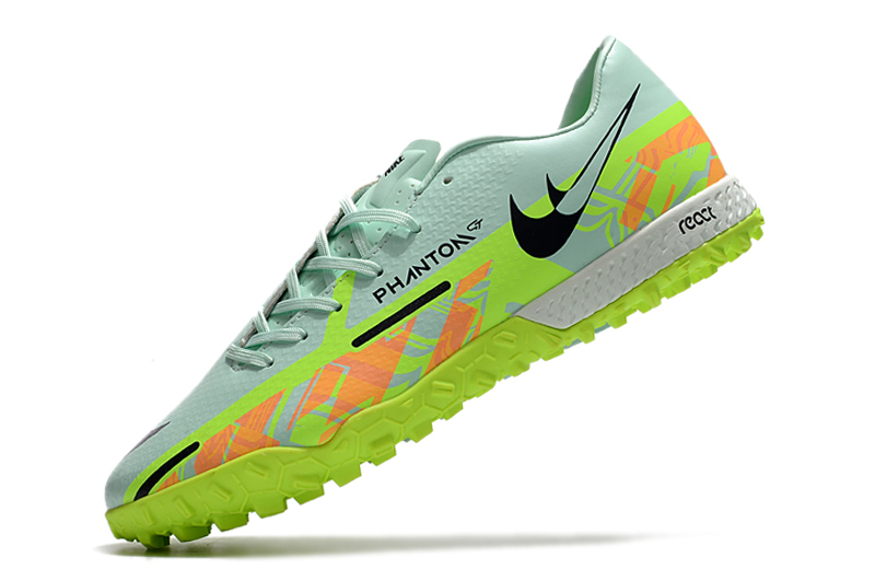 Nike Phantom GT2 Academy TF Green Orange Soccer Shoes Nike Phantom GT2 Academy TF Green Orange Soccer Shoes