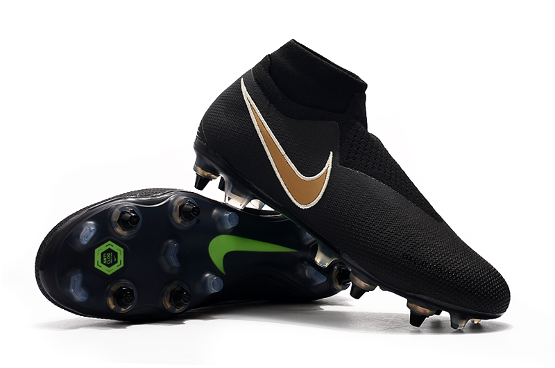Nike Phantom Vision Elite DF SG-PRO Black Gold - Supreme Soccer Cleats Nike Phantom Vision Elite DF SG-PRO Black Gold - Supreme Soccer Cleats