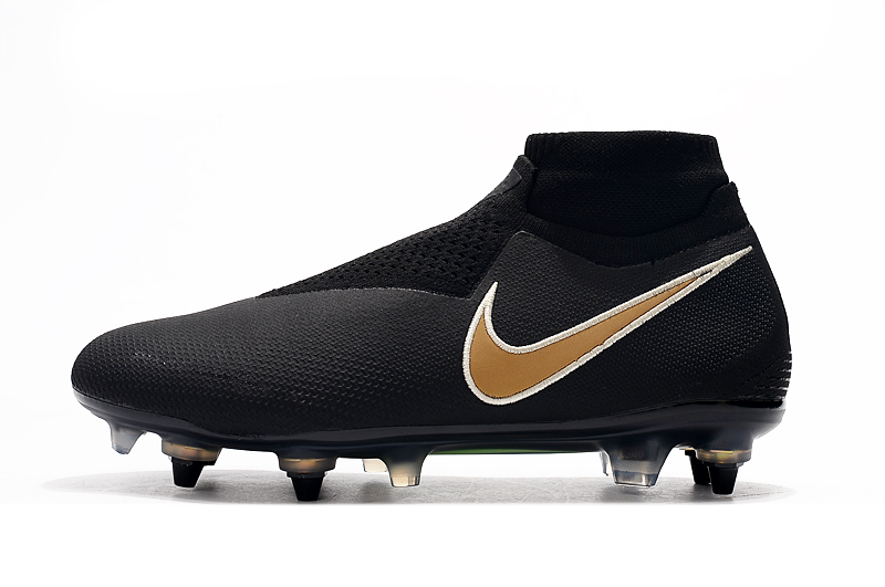 Nike Phantom Vision Elite DF SG-PRO Black Gold - Supreme Soccer Cleats Nike Phantom Vision Elite DF SG-PRO Black Gold - Supreme Soccer Cleats