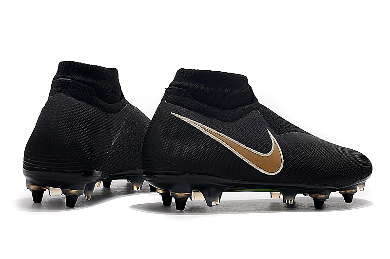 Nike Phantom Vision Elite DF SG-PRO Black Gold - Supreme Soccer Cleats Nike Phantom Vision Elite DF SG-PRO Black Gold - Supreme Soccer Cleats