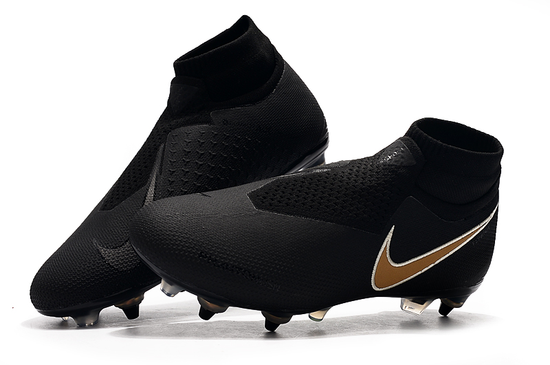 Nike Phantom Vision Elite DF SG-PRO Black Gold - Supreme Soccer Cleats Nike Phantom Vision Elite DF SG-PRO Black Gold - Supreme Soccer Cleats