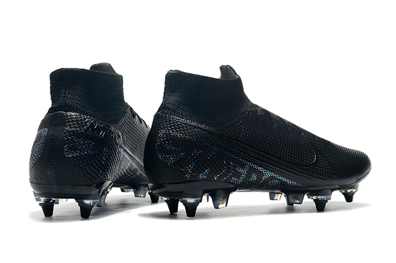 Nike Mercurial Superfly 7 Elite SG-PRO AC High Black Green Soccer Cleats Nike Mercurial Superfly 7 Elite SG-PRO AC High Black Green Soccer Cleats