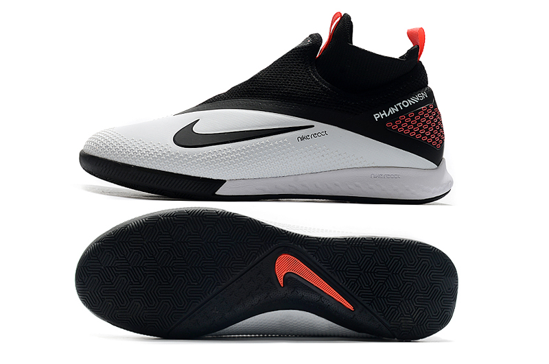 Nike React Phantom Vision 2 Pro Dynamic Fit IC Grey Black - Premium Indoor Soccer Shoes Nike React Phantom Vision 2 Pro Dynamic Fit IC Grey Black - Premium Indoor Soccer Shoes