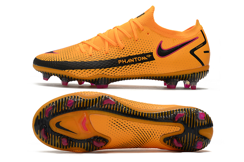 Nike Phantom GT Elite 3D FG University Gold Black Fireberry - Stylish and high-performance soccer cleats for ultimate precision and control Nike Phantom GT Elite 3D FG University Gold Black Fireberry - Stylish and high-performance soccer cleats for ultimate precision and control