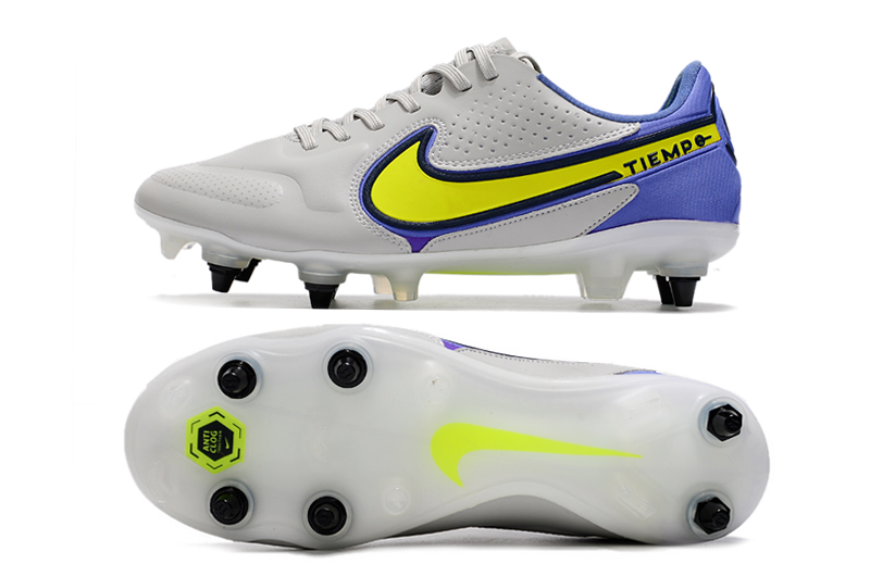 Nike Tiempo Legend 9 Elite SG PRO AC Grey Fog Volt Sapphire: Superior Performance for Footballers Nike Tiempo Legend 9 Elite SG PRO AC Grey Fog Volt Sapphire: Superior Performance for Footballers